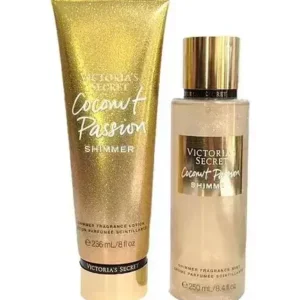 Victoria´s Secret Kit Body Splash + Creme Hidratante Coconut Passion SHIMMER 250ml +236ml