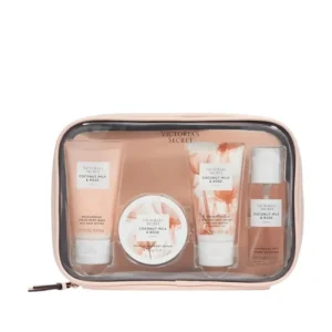 Kit Victoria´s Loção Hidratante 75g, Body Splash 75g, Esfoliante 85g e Creme de Banho 75g COCONUT MILK & ROSE CALM