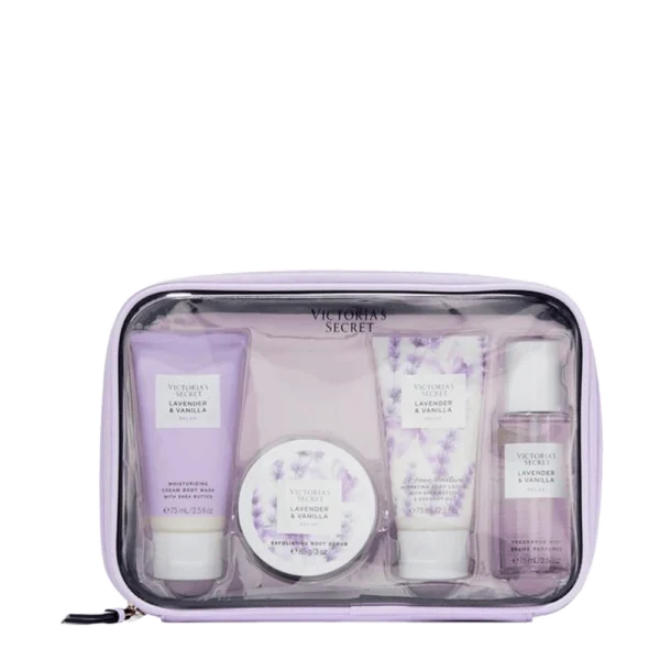 Kit Victoria´s Loção Hidratante 75g, Body Splash 75g, Esfoliante 85g e Creme de Banho 75g LAVANDER & VANILLA RELAX