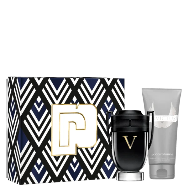 Kit Invictus Victory Perfume 50ml + Shampoo 100ml Paco Rabanne