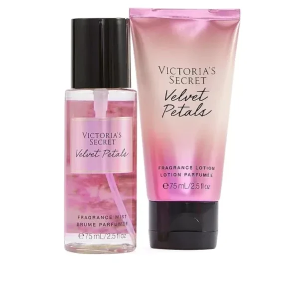 Kit Victoria's Secret Velvet Petals Body Splash 75ml + Lotion 75ml