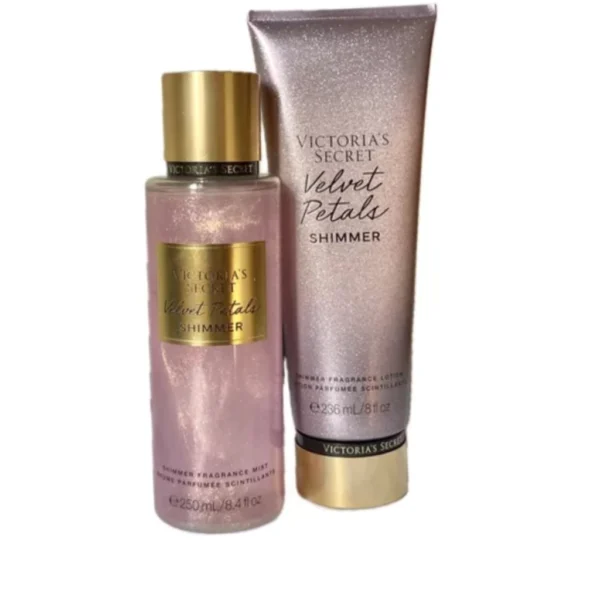 Victoria´s Secret Kit Body Splash + Creme Hidratante Velvet Petalas SHIMMER 250ml +236ml