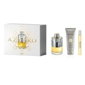 Kit Wanted Azzaro Masculino Eau de Toilette 100ml + 10ml + Shampoo para Corpo e Cabelo 75ml