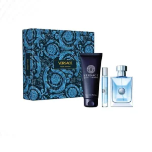 Kit Versace Pour Homme Eau de Toilette 100ml + Travel Size 10ml +Shampoo 150ml