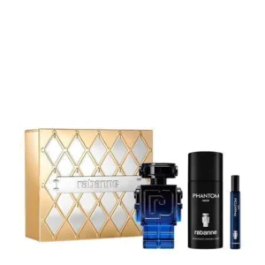 Kit Perfume Rabanne Phantom Eau de Parfum INTENSE Masculino 100 ml + 10ml + Desodorante Parfum 150 ml