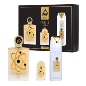 Tharwah Gold Eau de Parfum Peefume 100ml + 20ml Body Splas 200ml Lattafa