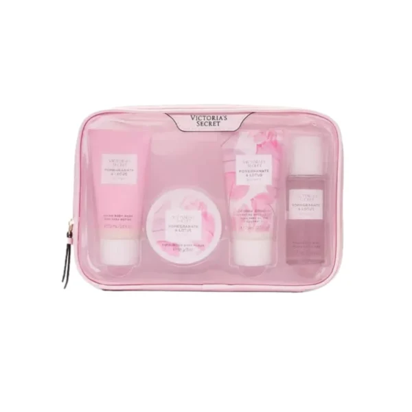 Kit Victoria´s Loção Hidratante 75g, Body Splash 75g, Esfoliante 85g e Creme de Banho 75g POMEGRANTE & LOTUS BALANCE